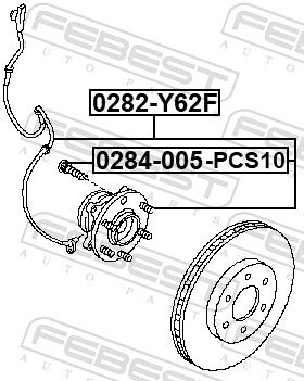 Febest Radbolzen 0284005pcs10 Für Nissan