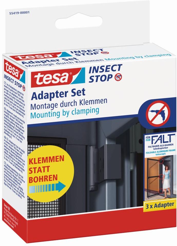 tesa INSECT STOP FALT Adapter für Türen, anthrazit