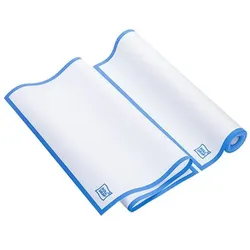 MONOUSO - Weisses Küchenhandtuch mit Blauem Rand 40x64 cm P64cm (200 Stück)