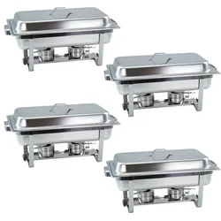 GVK ECO 4 Stück Chafing Dish 6331 incl. GN-Behälter 1/1 65mm
