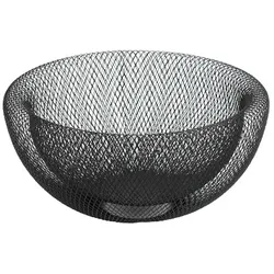 Maze Schale schwarz – Dekoschale & Obstschale aus Metall Ø 24,5 cm