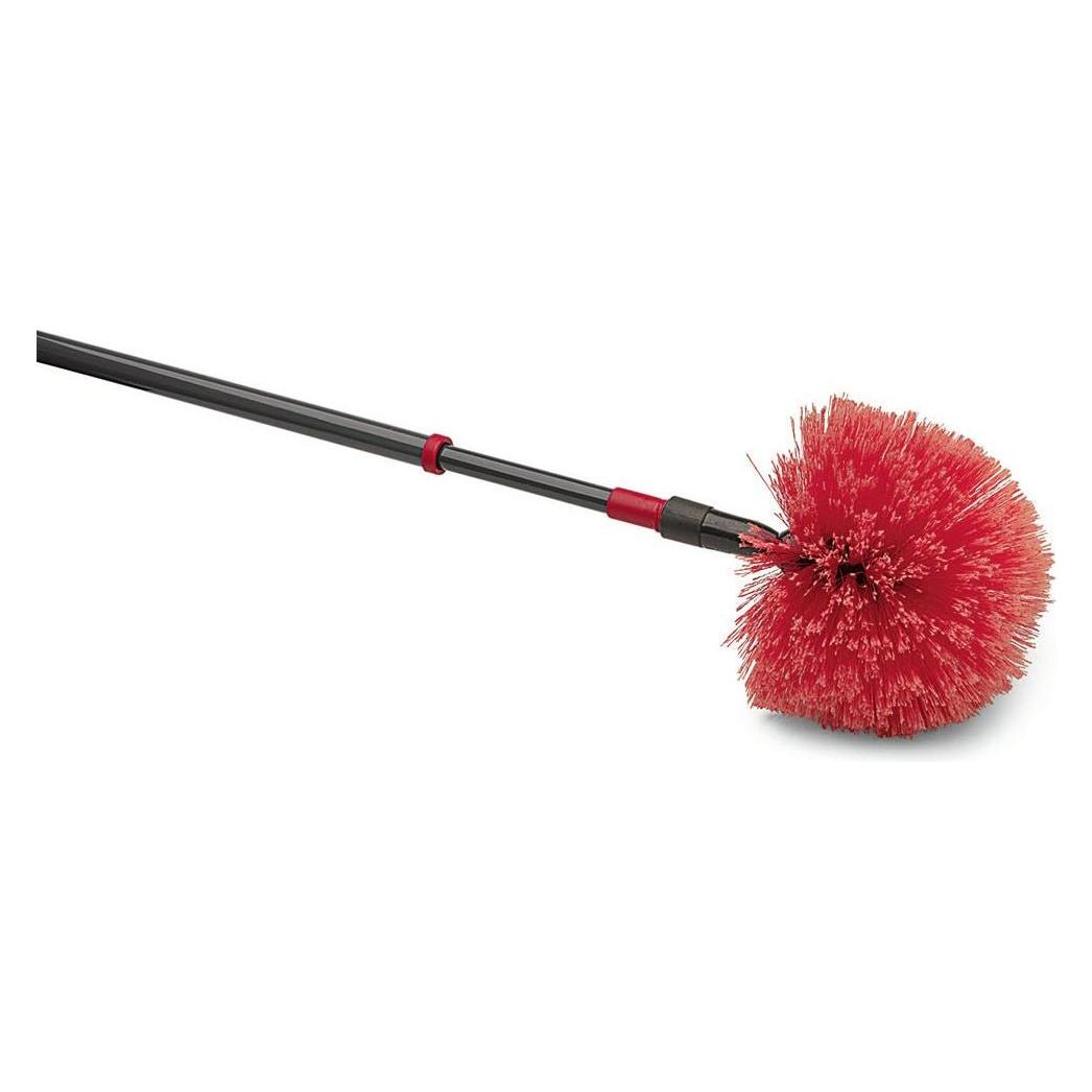 Nölle Staubbesen Kugelkopf mit Teleskopstiel rot/schwarz Kunststoff 19,0 cm breit (1 Stk.) (281900)
