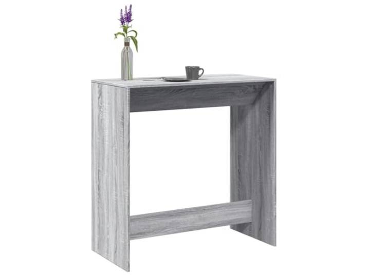 HEFZGDB Bartisch Grau Sonoma 102x50x103,5 cm Holzwerkstoff Hochtisch mit Wandhalterung für Küche Wohnzimmer Essbereich langlebig pflegeleicht