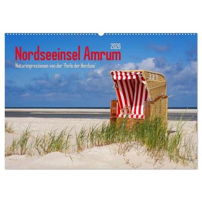 Nordseeinsel Amrum (Wandkalender 2026 DIN A2 quer), CALVENDO Monatskalender