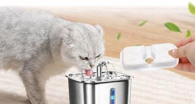 Drop Dash Deals Cat Water Fountain Filters For Pet Fountains Triple Filtration, High Efficiency Replacement Filter Cat Water Fountain Filters For Pet Fountains Triple Filtration, High Efficiency Replacement Filter