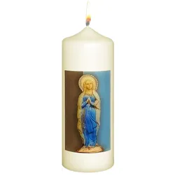 Marienkerze "Maria bitte für uns" Elfenbein 170 x Ø 60 mm, 1 Stück