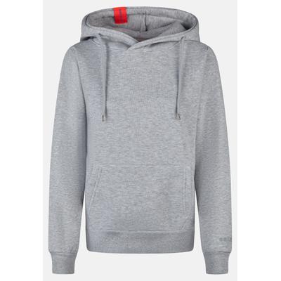 Kapuzenpullover SALZHAUT "Hoodie SCHNUTE", Damen, Gr. S, grau (grau melange), Pullover Kapuzenpullover