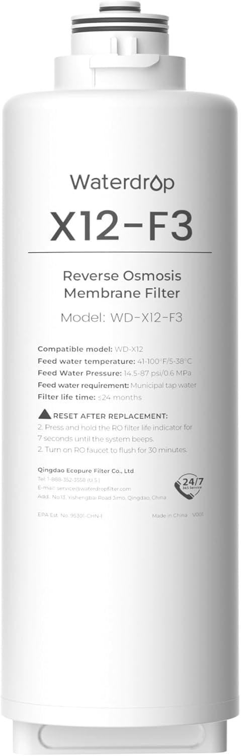 Ersatzfilter für X12 1200 GPD RO-Systeme, 24 Monate