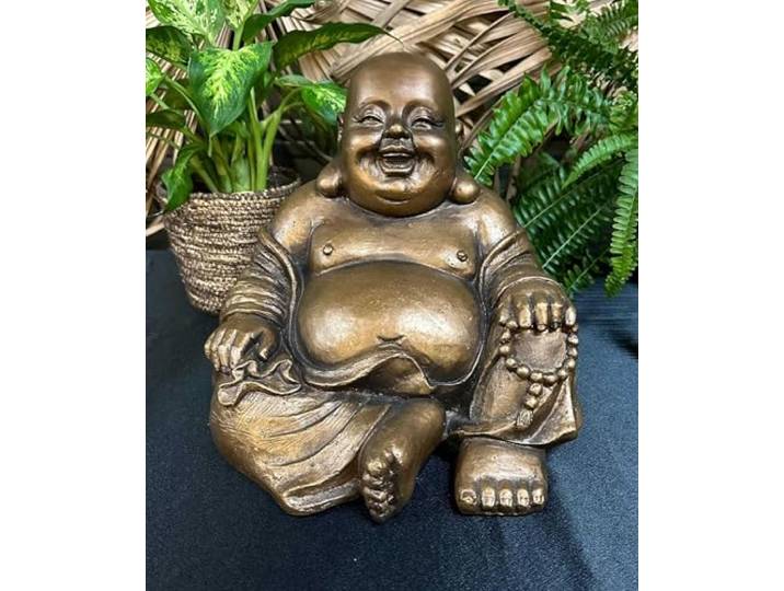 Boeddha beeld Limited Bronzen Dikbuik Boeddha beeld - 26 cm Hoog