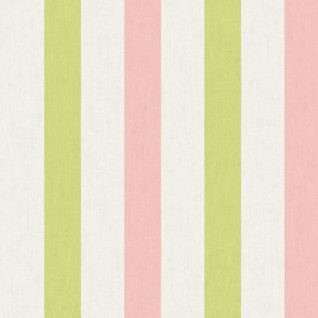 Joules Multi Stripe Green/Blue Wallpaper Pink 1,000cm L