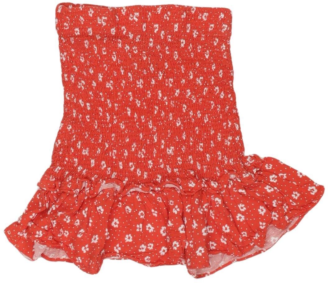 bershka Damen Top, Rot, Gr. XS, Viskose - Second Hand