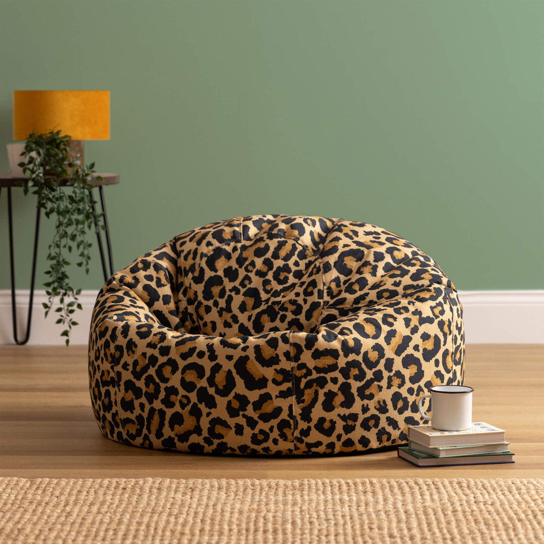 icon Kingston Leopard Print Woven Classic Bean Bag Multi Medium