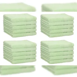 Betz 20 Stück Gästehandtücher PALERMO 100% Baumwolle Größe 30x50 cm Farbe Grün