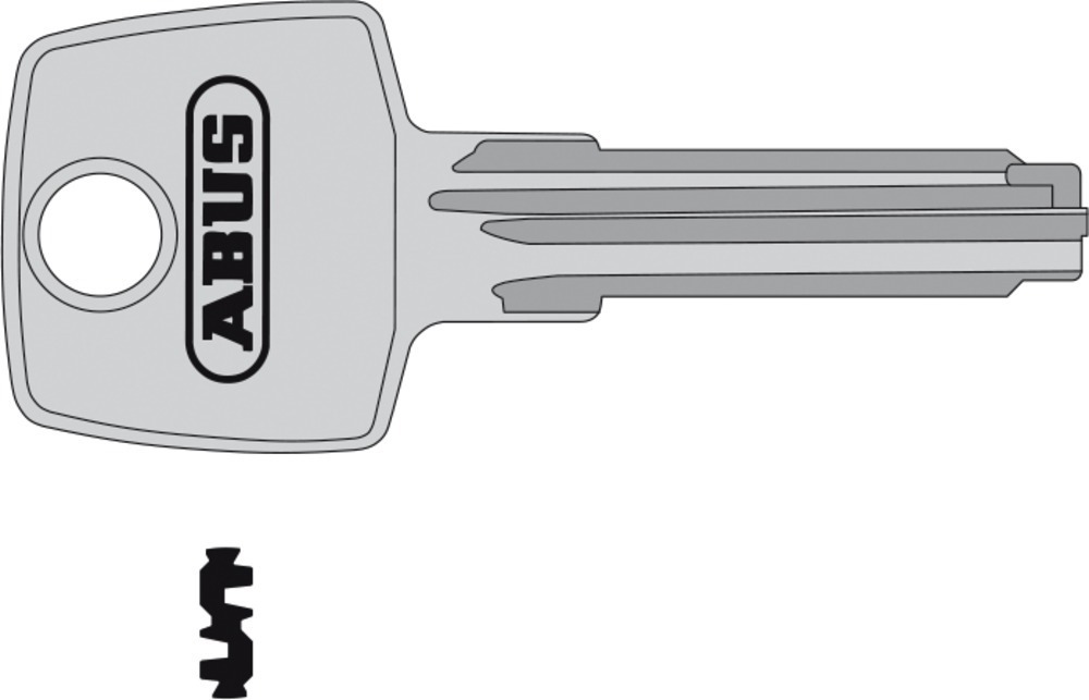 ABUS Schlüsselrohling EC550, Messing 10043752-01