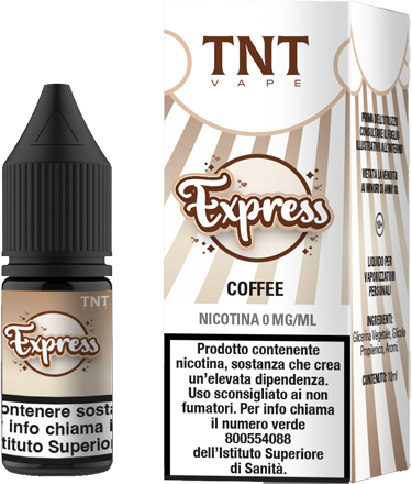 TNT Vape Express Liquido Pronto 10ml Caffè