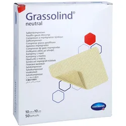 Grassolind Salbenkompressen 10x10 cm ste 50 St