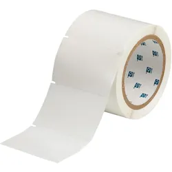 Brady, Etikettenrolle, THT-19-430-1, Polyester, Transparent, glänzend, 76,2 x 50,8 mm, permanent, 1-bahnig(1000 E.) (81.28 mm)