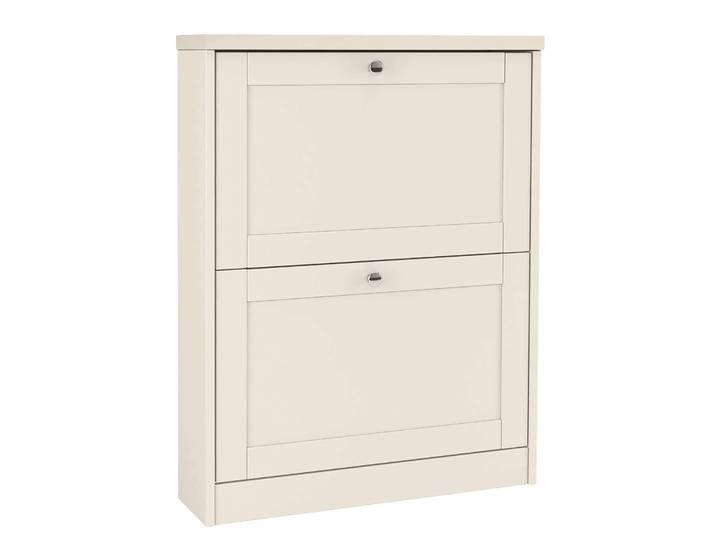 Schuhschrank GOODPRODUCT Heide , kaschmir, B:70cm H:90cm T:19cm, FSC-zertifizierter Holzwerkstoff, Schränke, Schuhschrank, Breite 70 cm, mit 2 Klappen und Facettenfront