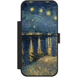 Nivocase Klapphülle für Apple iPhone 18 Pro Max Handyhülle aus Kunst Leder NIVOflip schwarz Kunst Malerei (Apple iPhone 18 Pro Max), Smartphone Hülle, Schwarz