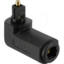 DELOCK 84597 - TOSLINK Adapter 90° Stecker / Buchse, 360° drehbar
