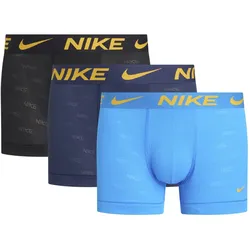 3er Pack NIKE Boxershorts Trunks Herren 430 - photo blue/ mnight nvy/ BLK - log m S
