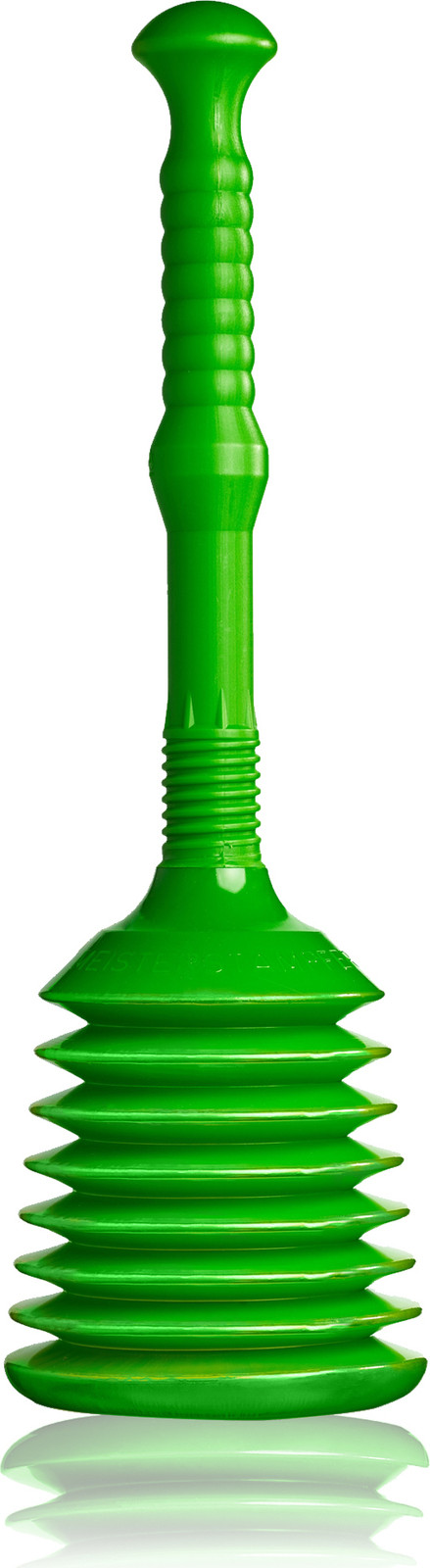 TURBO PRODUKTE Ontstopper met extra grote zuignap voor WC, gootsteen en douche, Lime