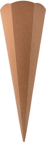 Papp-Schultüte aus Kraftkarton, braun, 68 cm