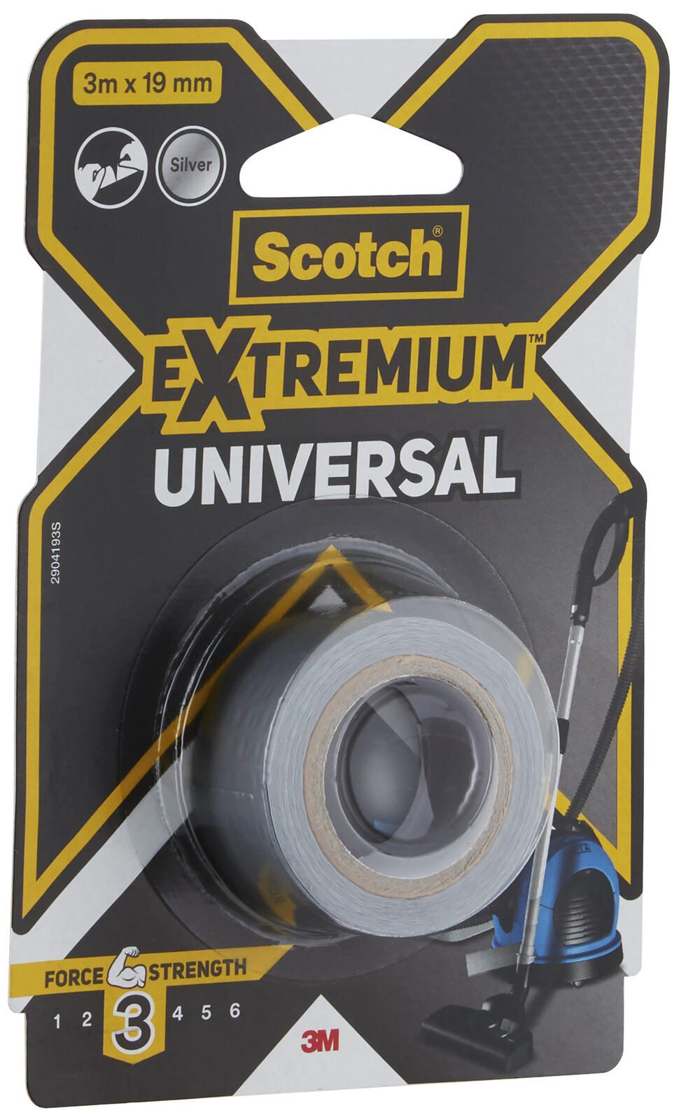 Scotch Gewebeband Extremium™ Universal 19,0 x 3,0 (mm x m) silber 7100206438