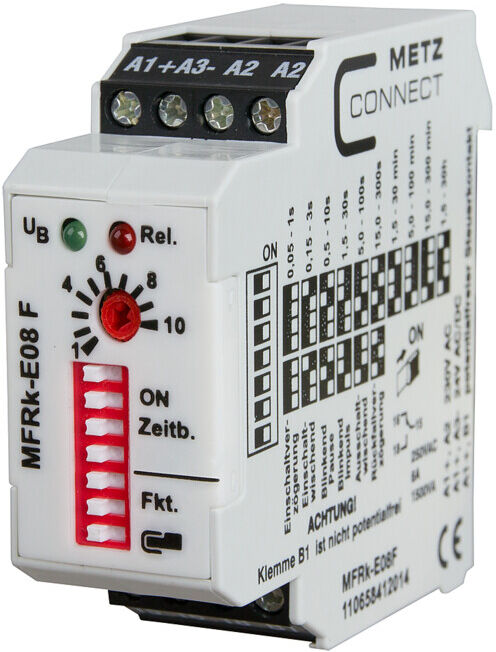 BTR NETCOM Relais temporisé 30h avec 230AC24UC MFRk-E08 ; Metz Connect (110658412014)