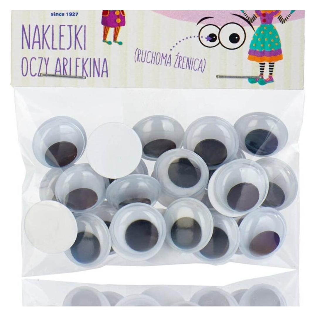 Astra Selbstklebende Augen 15 mm Harlekinaugen (335119008)