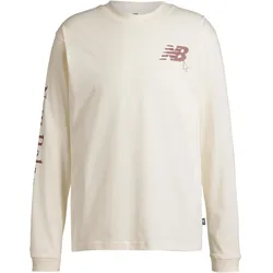 NEW BALANCE Digitally Remastered Langarmshirt Herren | Gr. L | beige - beige