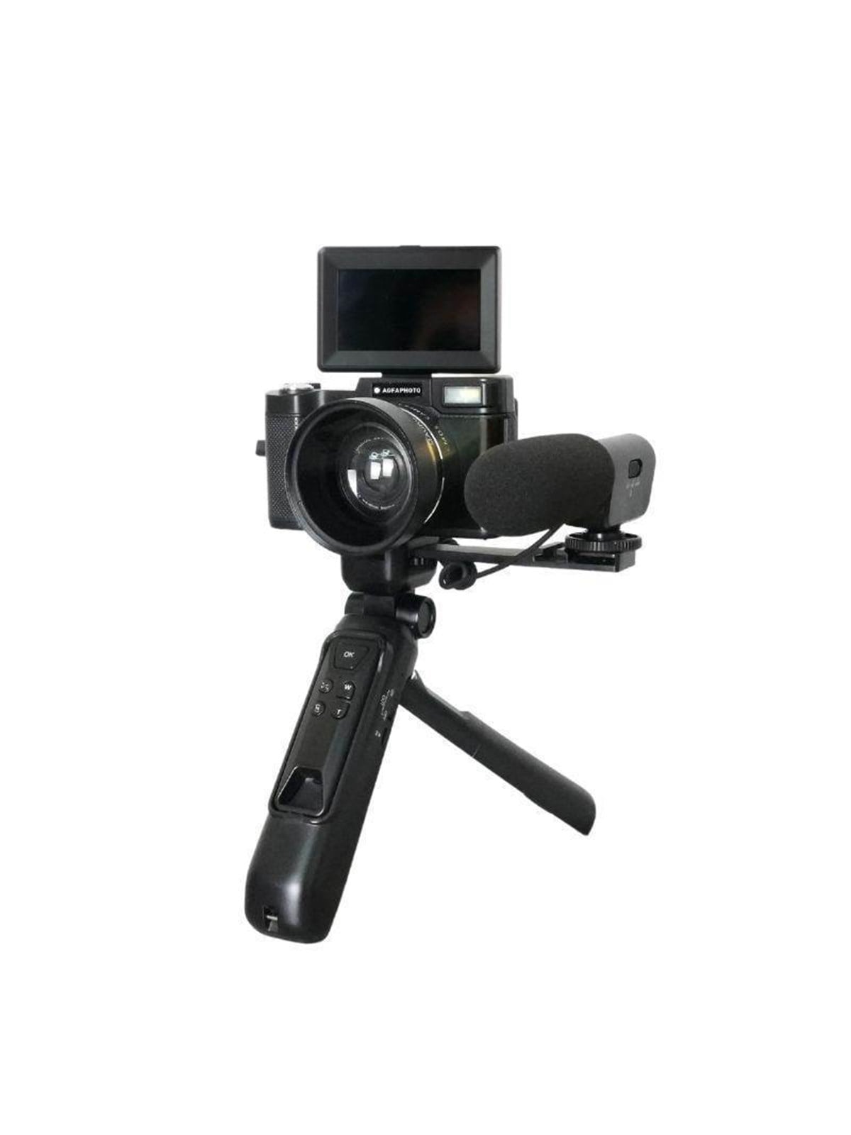 Agfa Realishot Vlogging Camera - 4K-Video - 16x Digital Zoom - Black