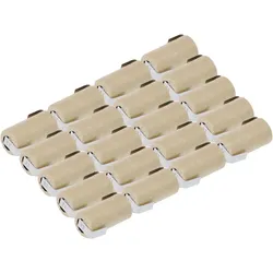 20x XCell Akku Sub-C 1,2V 2000mAh X2000SCR Ni-MH Pappmantel Hochstrom Z Lötfahne