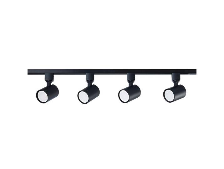 Schienensystem-Strahler Snow, Schwarz, Metall, 9-teilig, 150x8 cm, RoHS, Lampen & Leuchten, Innenbeleuchtung, Schienensysteme