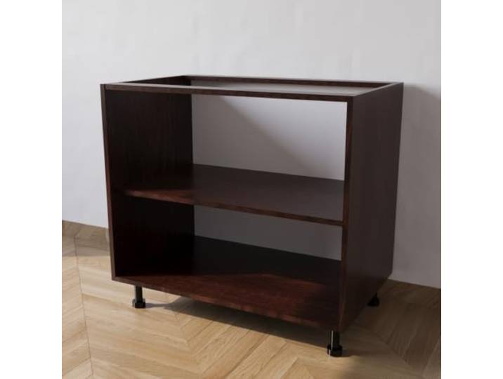 Calandrelli Küchenunterschrank 80x55,5x72 cm Wenge, ohne Türen ohne Türen, Wenge