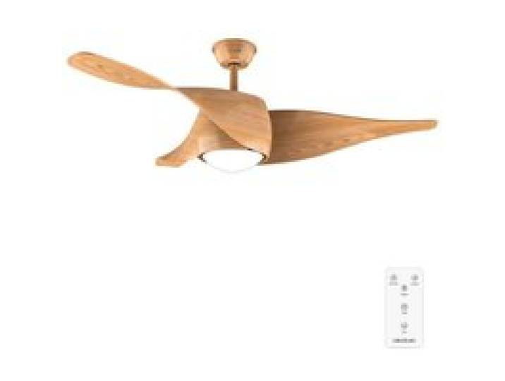 Cecotec - Ventilateur de Plafond avec Lumière EnergySilence Aero 5290 LightWood - 40 W Diamètre 132 cm 3 Pales LED 18 W