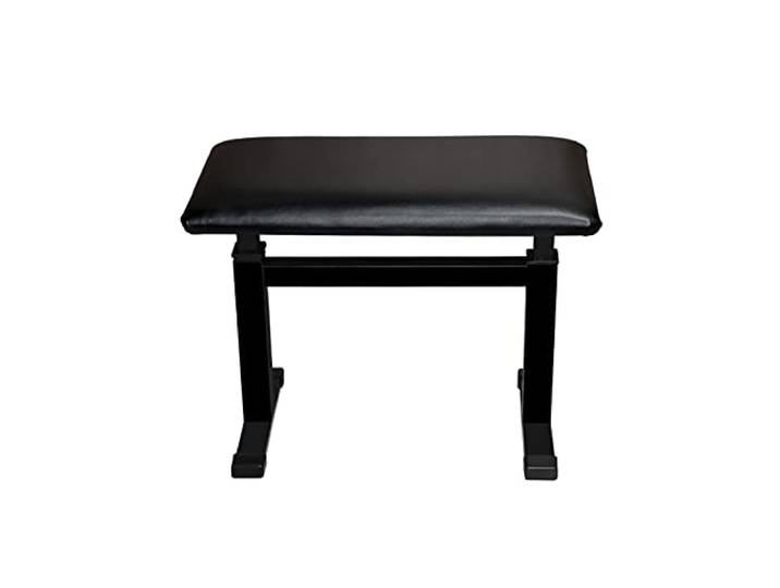 iumLeap Leder-Klavierbank, moderne Klavierbank, luxuriöser einzelner Klavierhocker mit automatischem Anheben, I-förmiger Hocker für Erwachsene und Kinder (schwarz)
