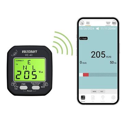 VOLTCRAFT VC-41 Steckdosentester CAT II 250V LCD