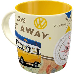 Nostalgic-Art Kaffeebecher VW Bulli Lets get away, Keramik, 330ml