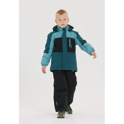 Skijacke ZIGZAG "Scout", Jungen, Gr. 128, rot (schwarz, hellblau), 100% Polyester, mehrfarbig, normal, ohne Ausschnitt, Jacken Skijacke, aus wasserabweisenden und robusten Materialien