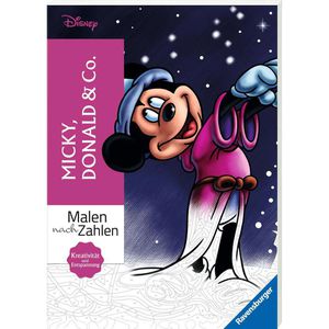 Ravensburger Malbuch Disney Micky, Donald & Co., für Erwachsene, 128 Seiten