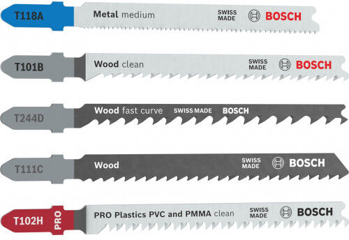 Bosch Coffret de lames de scie sauteuse Multi Material 5 pieces 2607012075