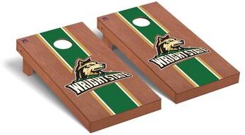 Skip's Garage Wright State Raiders Rosewood Cornhole Board Set