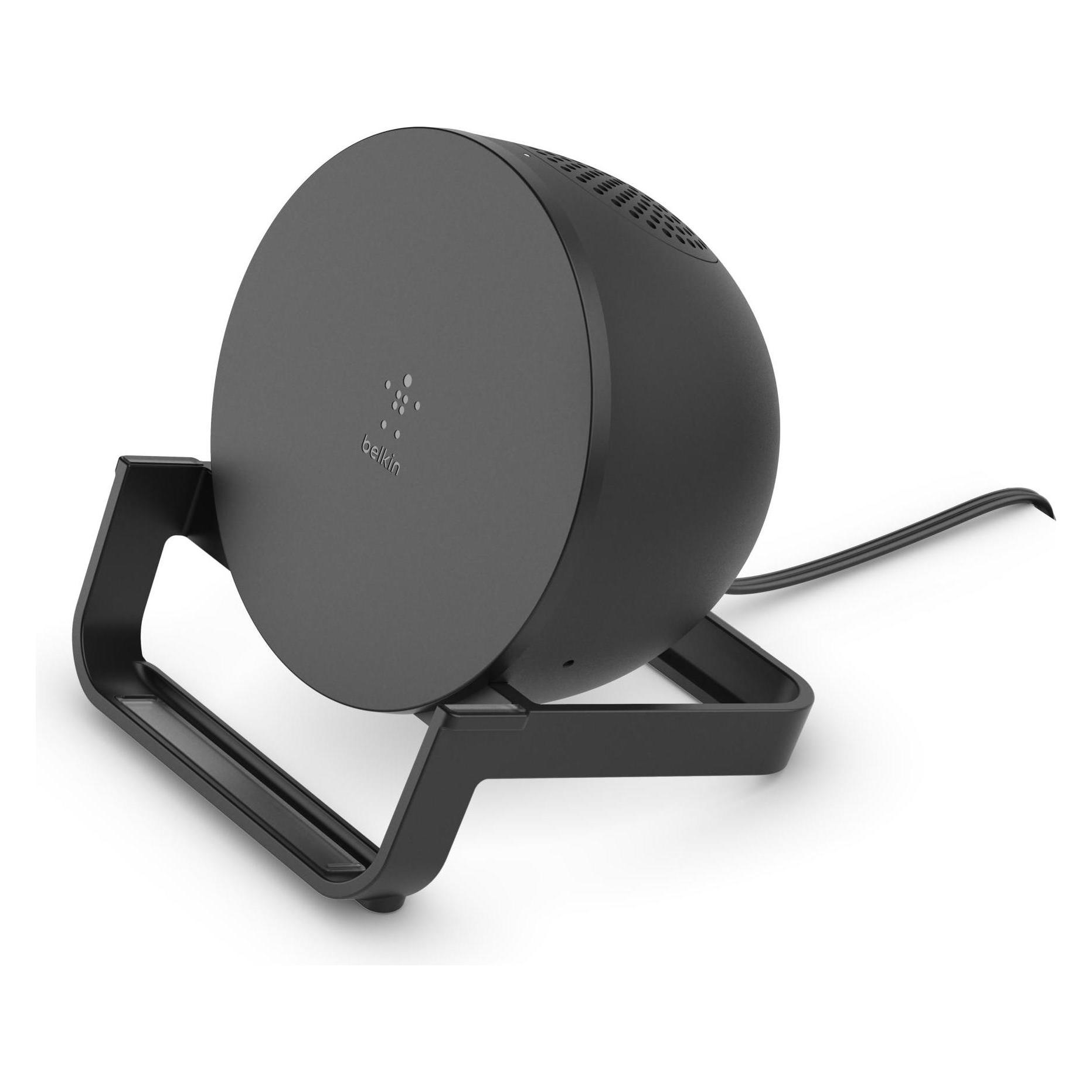 Belkin BoostCharge 3-in-1 Wireless Charger + Ständer + Lautsprecher (10 W) (AUF001VFBK)