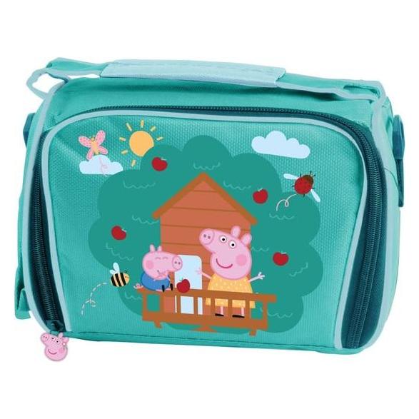pos Peppa Pig- Kühltasche - mit Lunchboxen - türkis (37380)