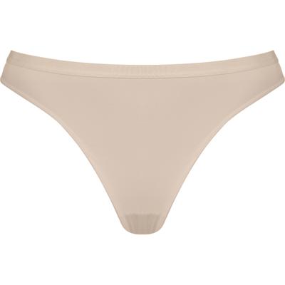Stringtanga NATURANA "The Thursday", Damen, Gr. 36, 1 Stk., beige (light beige), Obermaterial: 76% Polyamid, 24% Elasthan, unifarben, Unterhosen, feminin, elastisch, bequem, eng, weich