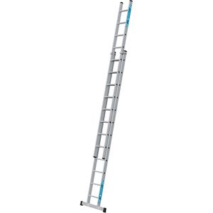 Zarges Schiebeleiter Everest 2E, 40248, 2 x 12 Sprossen, 2-teilig, Arbeitshöhe: 6,80 m