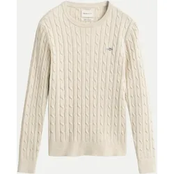 Zopfstrick Pullover Beige L