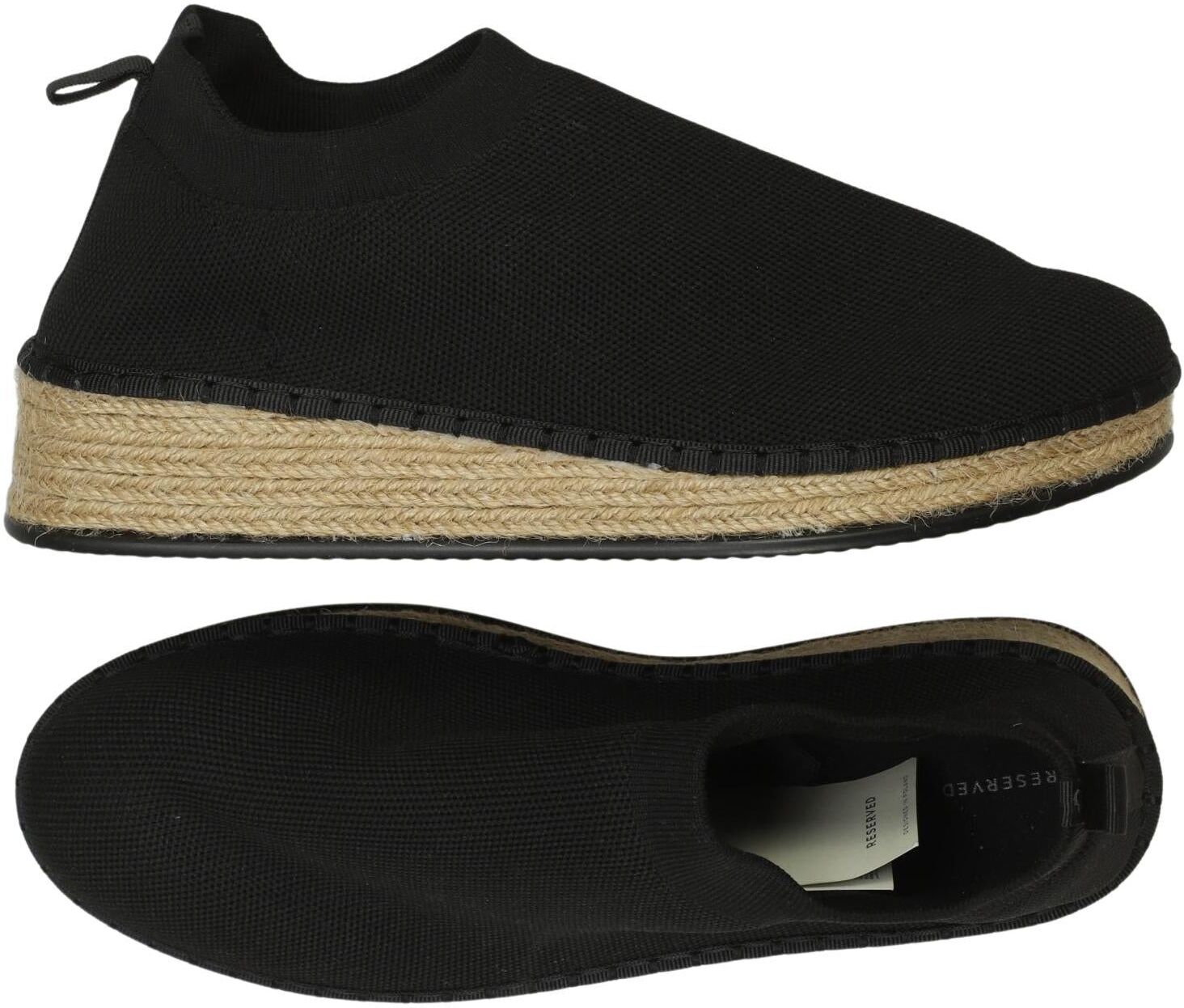 Reserved Damen Halbschuh, Schwarz, Gr. EU 41, kein / Etikett - Second Hand