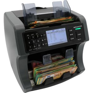 Ratiotec Geldscheinzähler Rapidcount X 575, Wertzähler mit Farbsensor (CIS), 1000 Noten/Minute